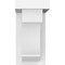 Ekena Millwork Standard Emerson Architectural Grade PVC Bracket, 5"W x 10"D x 10"H BKTP05X10X10EMR - alternate 2